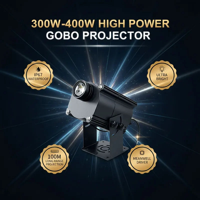 300W-400W Outdoor Gobo Projector for Custom Logo Advertising-S26