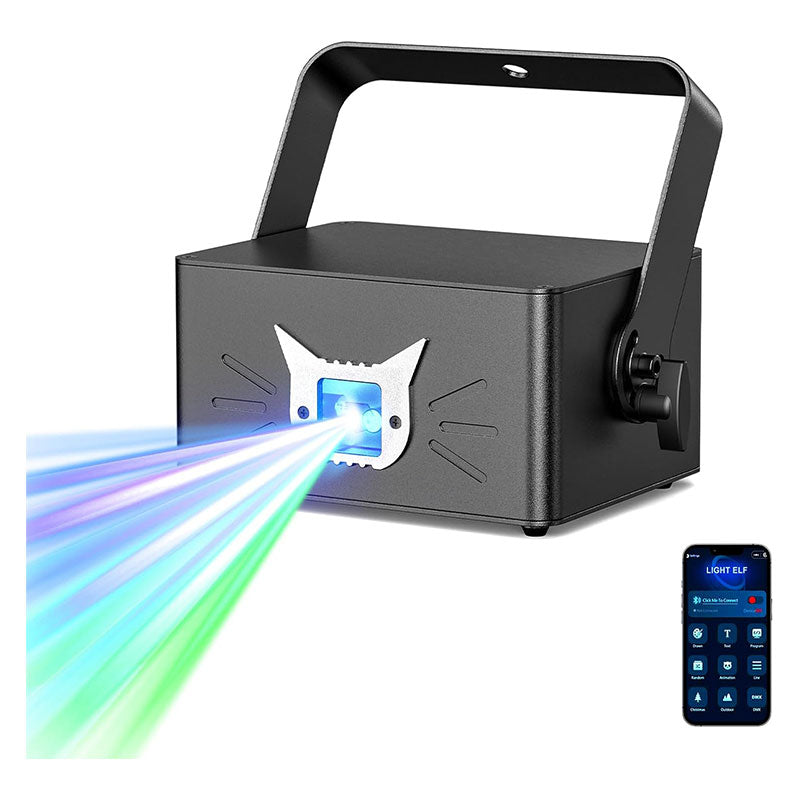KTVLIGHTS RGB 3D Animated Laser Light DJ Stage Party Projector - A34