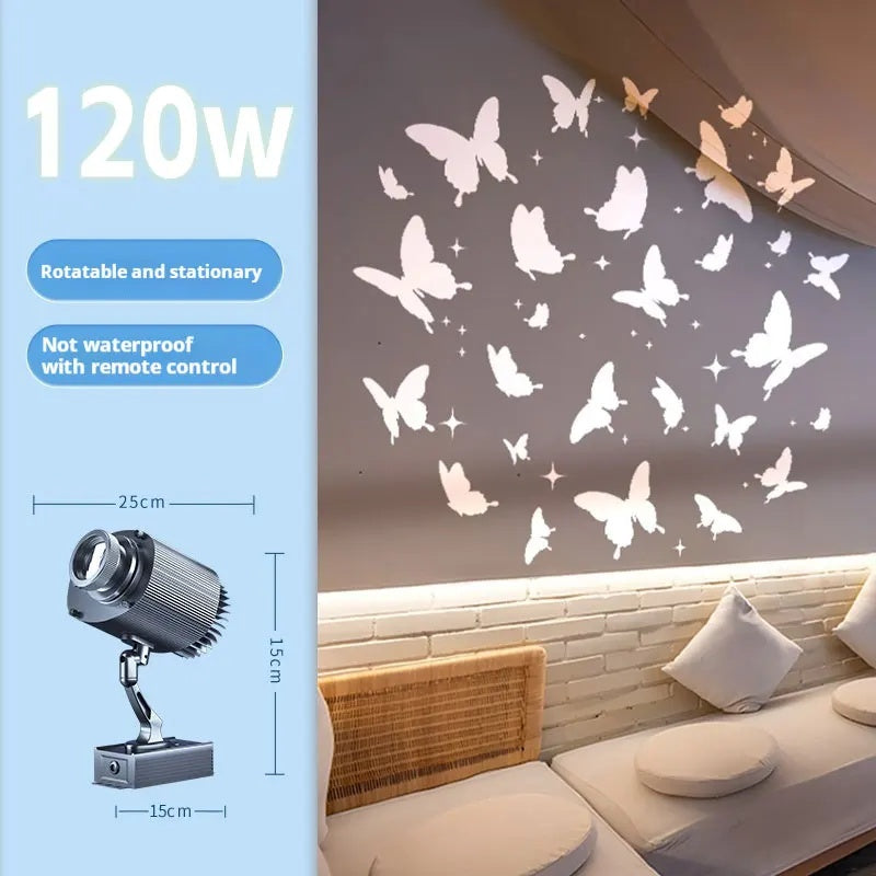 Animated Butterfly Projection Light with Custom Pattern Effects-S33