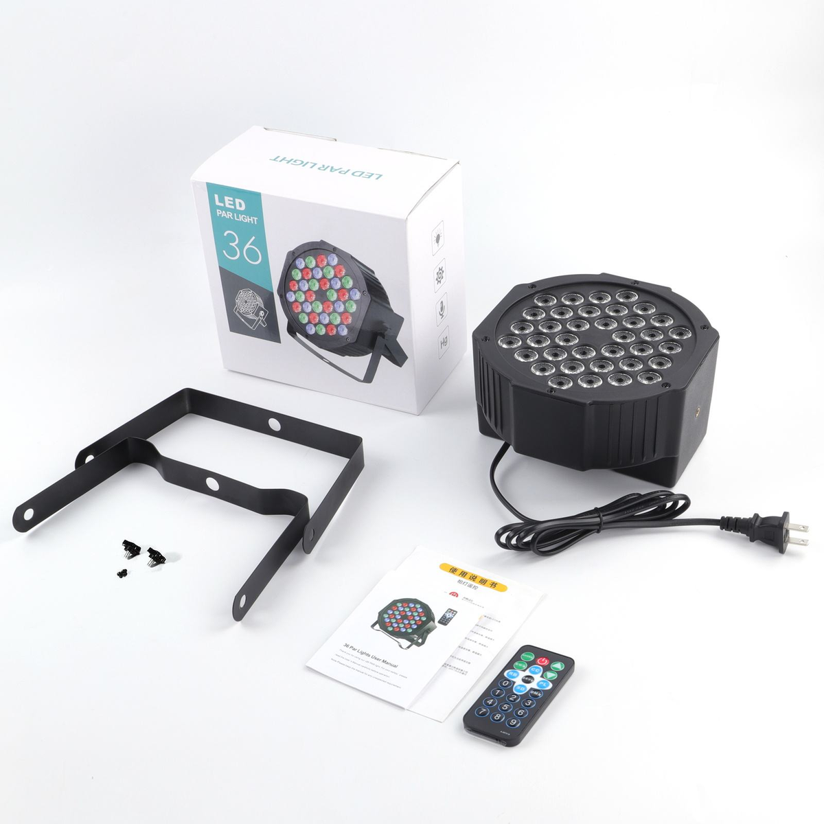 KTVLIGHTS 72W RGB LED DMX PAR Stage Light-P55