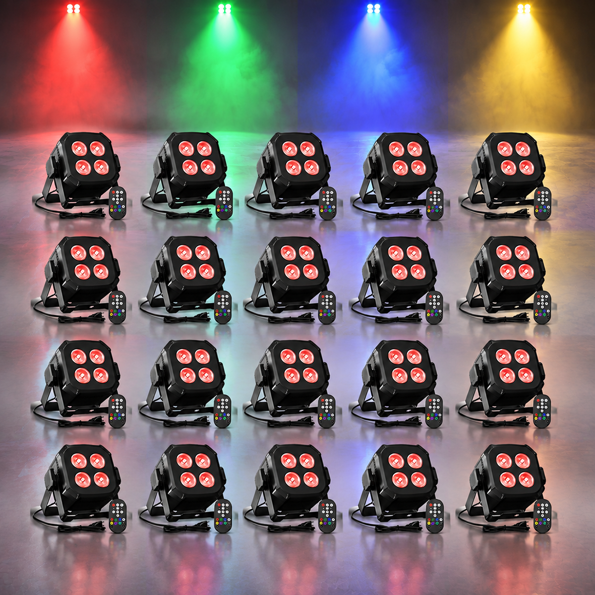 KTVLIGHTS 4x8W RGBW 4-in-1 LED PAR Stage Light-P37
