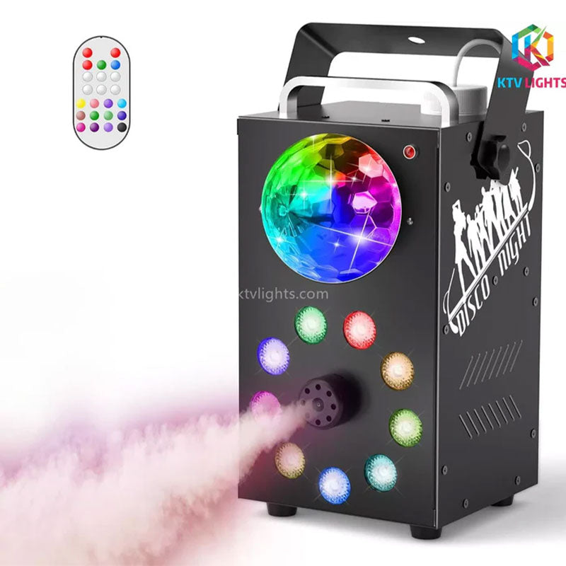 KTVLIGHTS 700W 9-LED RGB Fog Machine with Remote-Y3
