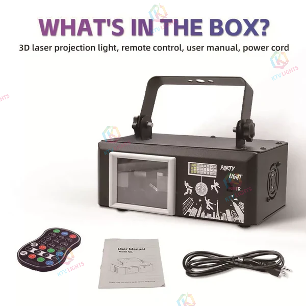 KTVLIGHTS 3D Animation Laser Projection Light for DJ Stages and Parties-A31