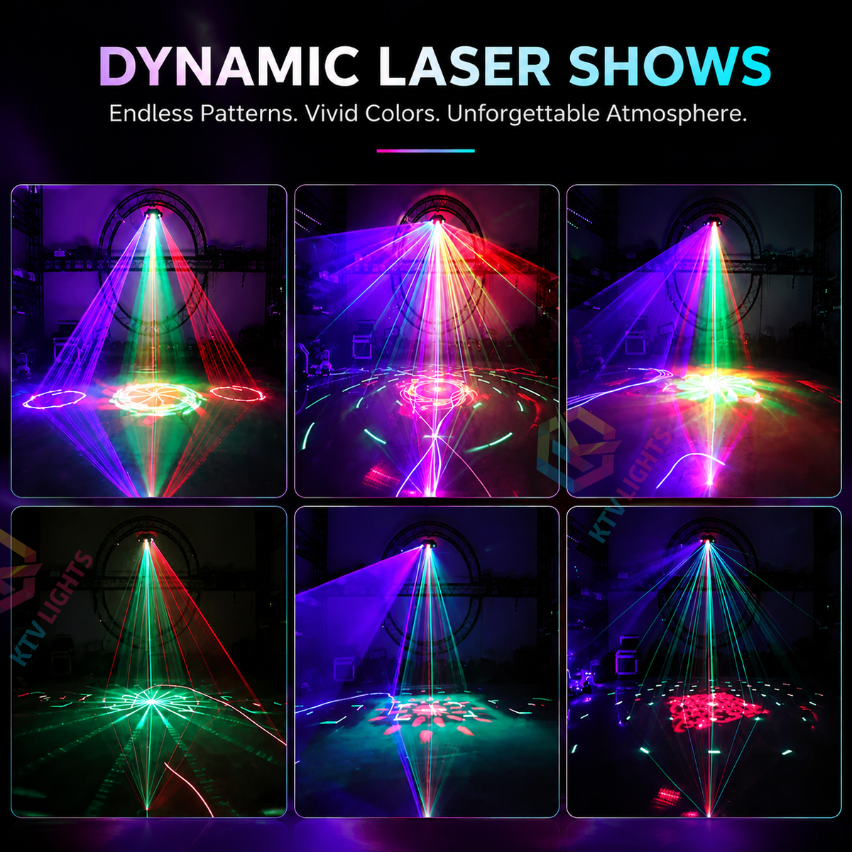 KTVLIGHTS RGB DJ laser light suitable for nightclubs, parties, and weddings-B22
