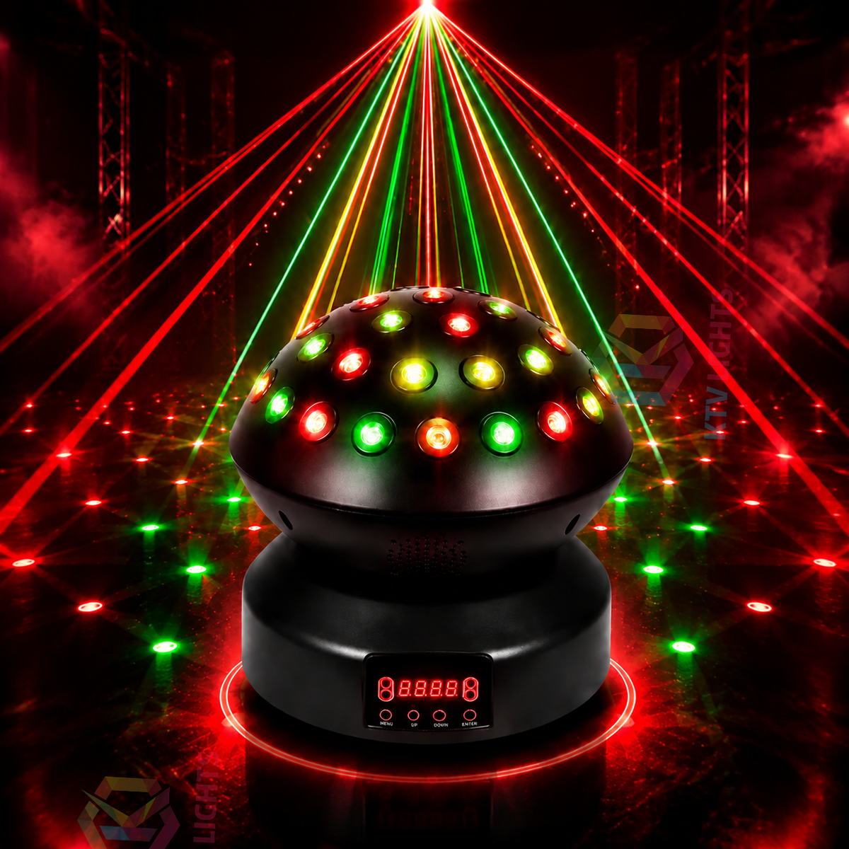 KTVLIGHTS 3-in-1 Full Color Laser Light RGB DJ Stage Lighting-B42