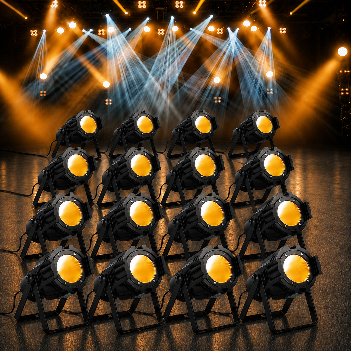 KTVLIGHTS 80W COB LED White/Warm White Stage PAR Spotlight-P39