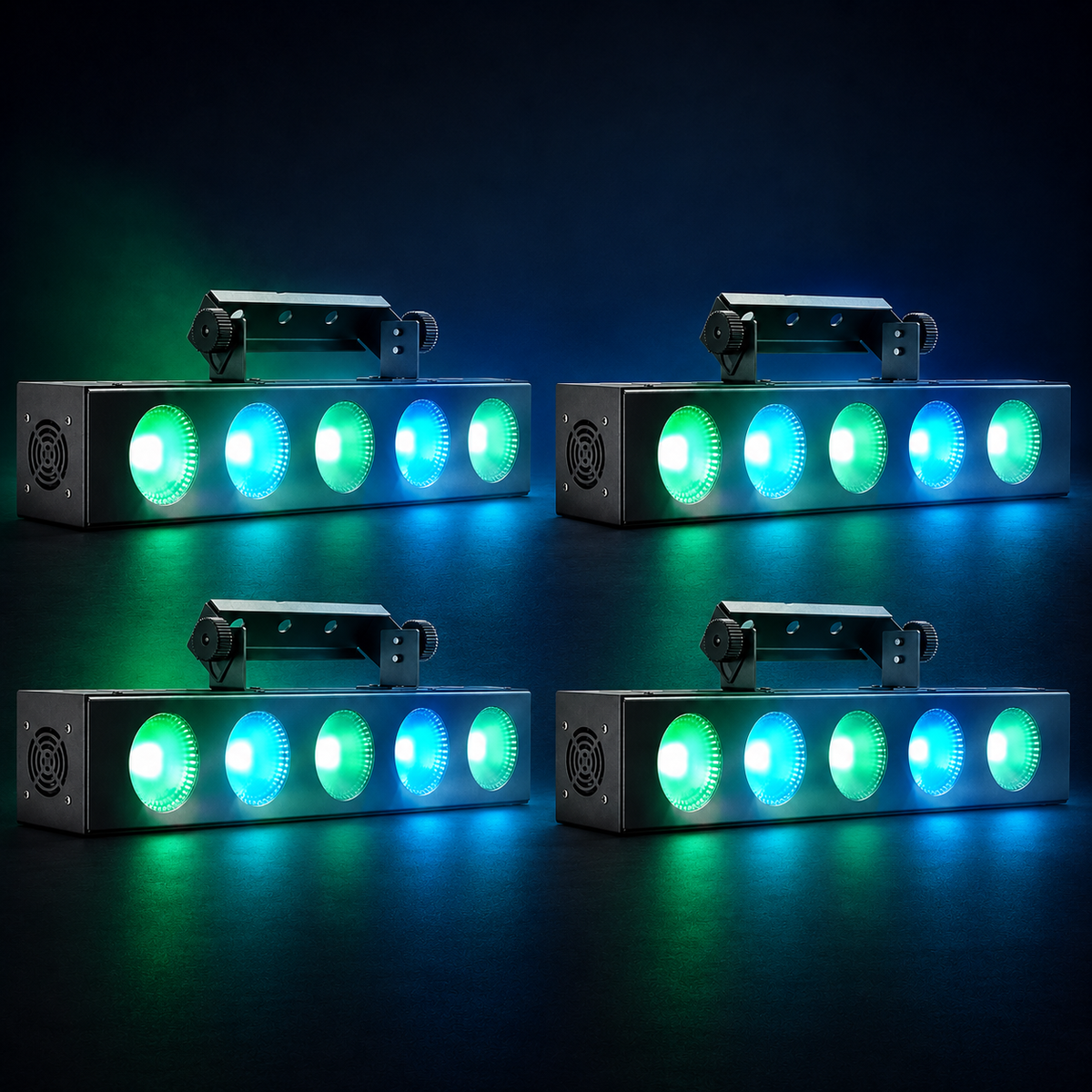 KTVLIGHTS 5-Eye 5x12W RGBW 4-in-1 COB LED Wall Washer Light-X19