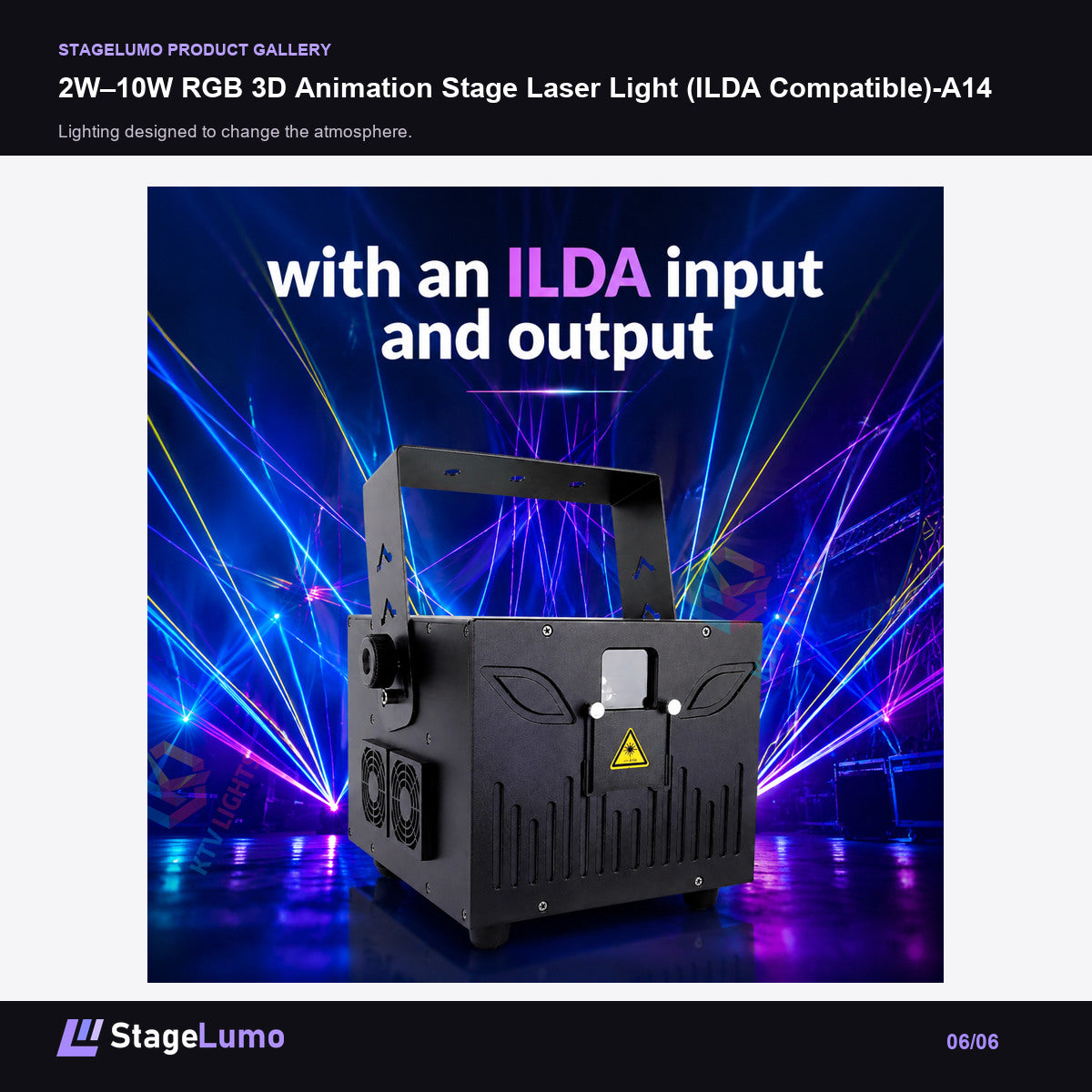 2W–10W RGB 3D Animation Stage Laser Light (ILDA Compatible)-A14 - StageLumo image 6
