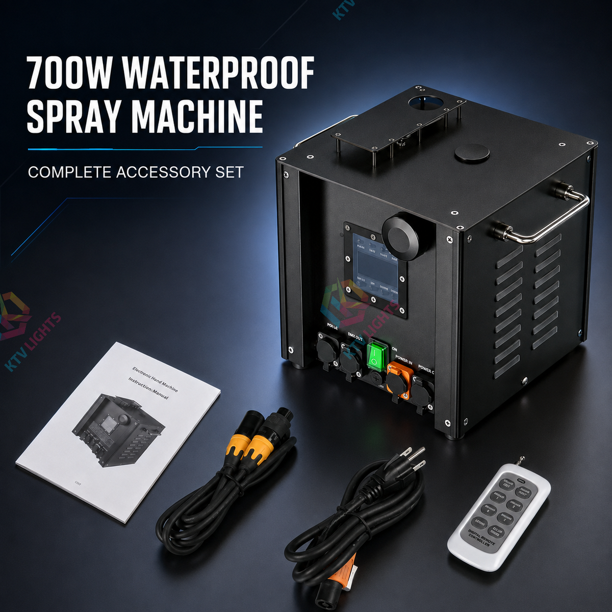 KTVLIGHTS 700W Waterproof DMX512 Cold Spark Machine-H7