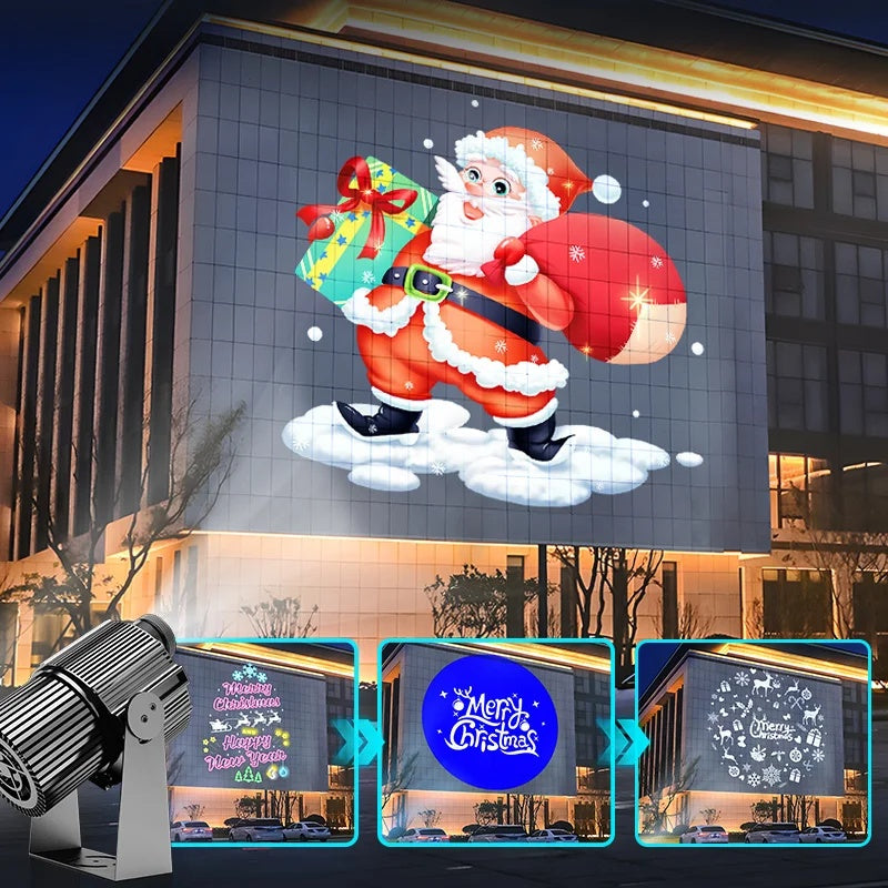 4-Image Rotating Gobo Projector for Custom Logo Advertising-S23