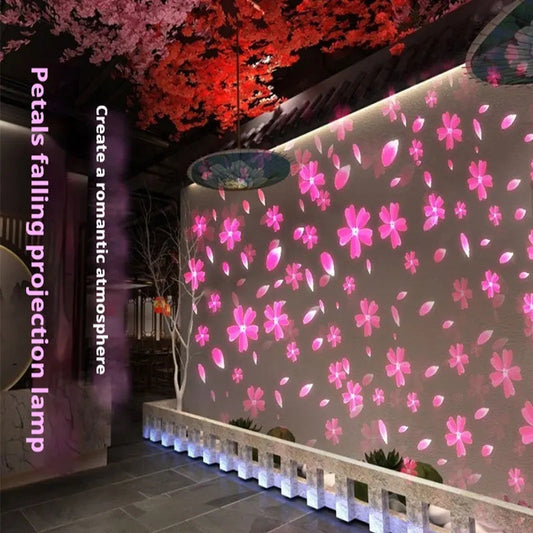 Dynamic Falling Flower Projection Light for Outdoor Displays-S11