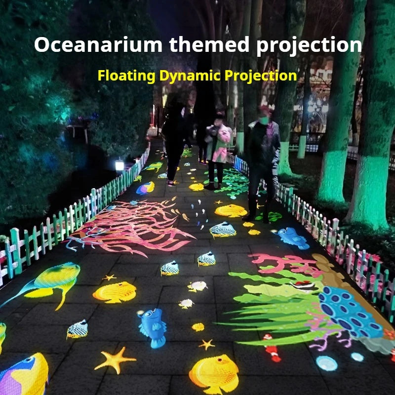 Dynamic Jellyfish & Ocean Fish Projection Landscape Light-S17