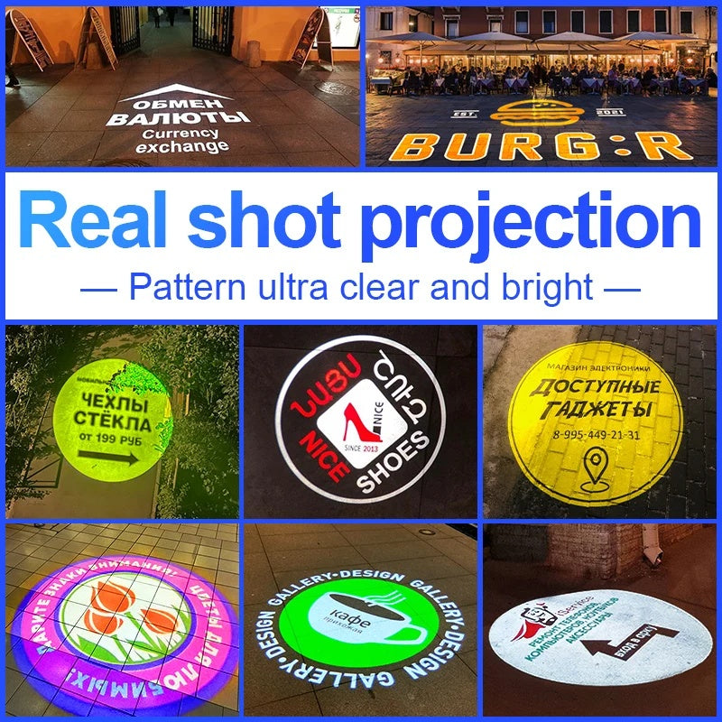 Custom Logo Gobo Projector IP67 Waterproof for Outdoor Ads-S20