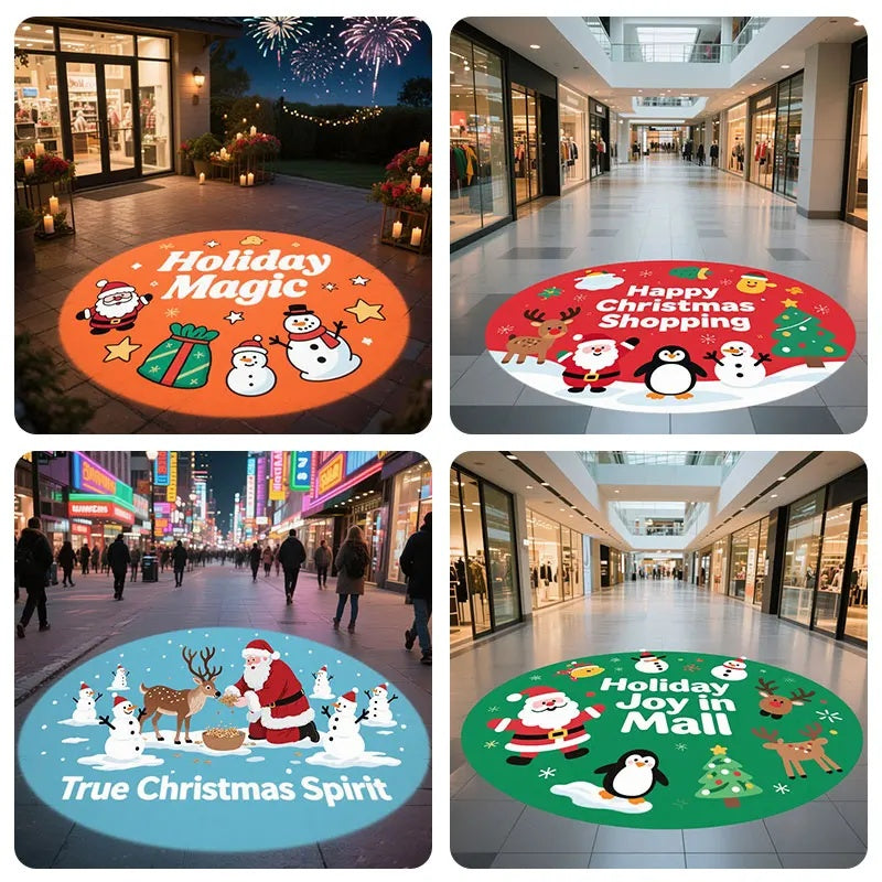 Merry Christmas Gobo Projector Light for Holiday Decorations-S27