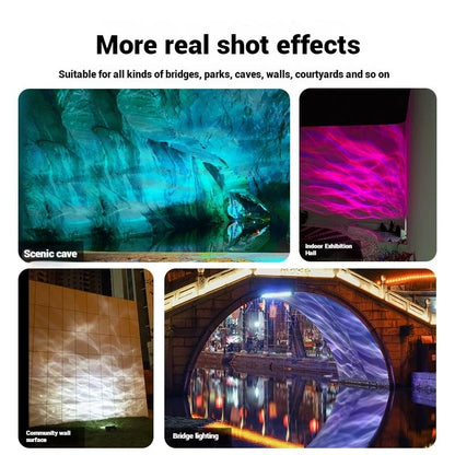 Dynamic Aurora Water Ripple Projection Light for Outdoor Decor-S15