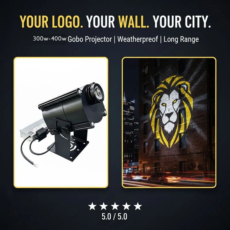 300W-400W Outdoor Gobo Projector for Custom Logo Advertising-S26
