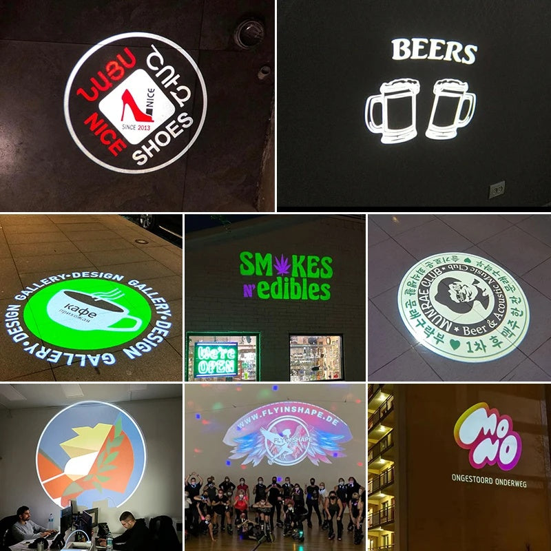 160W Outdoor Rotating Gobo Projector for Custom Logo Display-S24