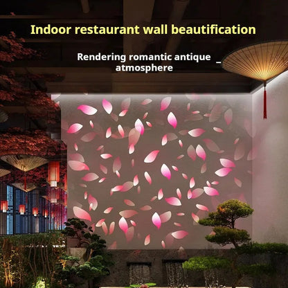 Dynamic Falling Flower Projection Light for Outdoor Displays-S11