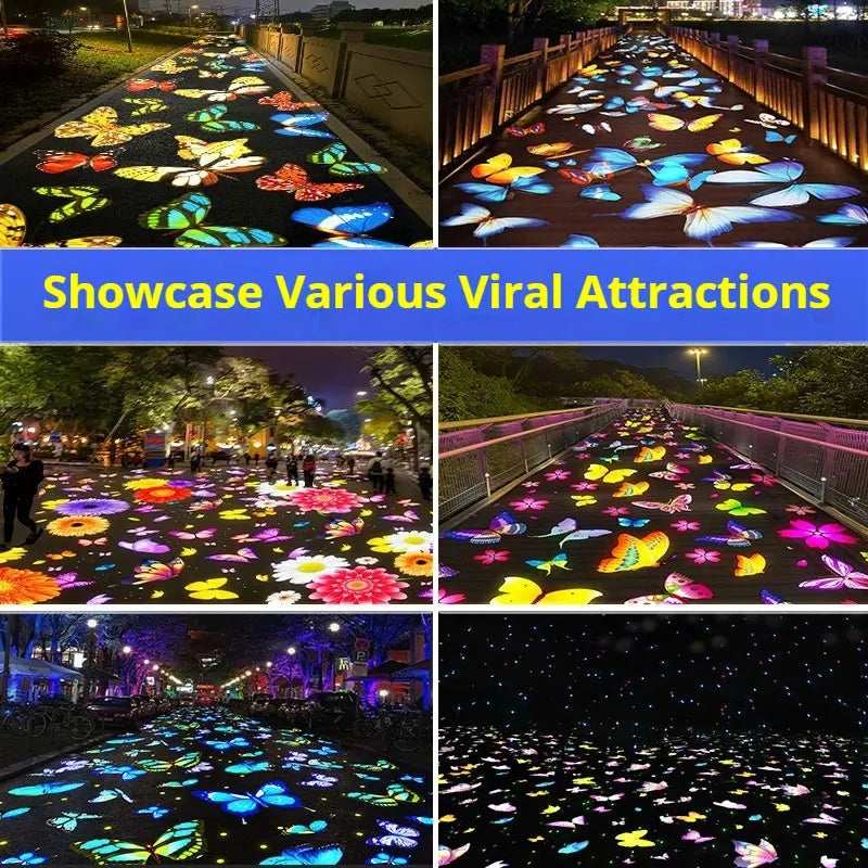 Outdoor Butterfly Projection Light with Dynamic Pattern Effects-S12