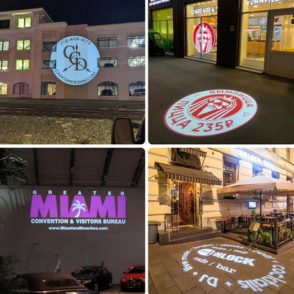 IP67 Rotating Custom Logo Projector for Storefront Advertising-S13