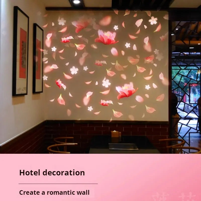 Dynamic Falling Flower Projection Light for Outdoor Displays-S11