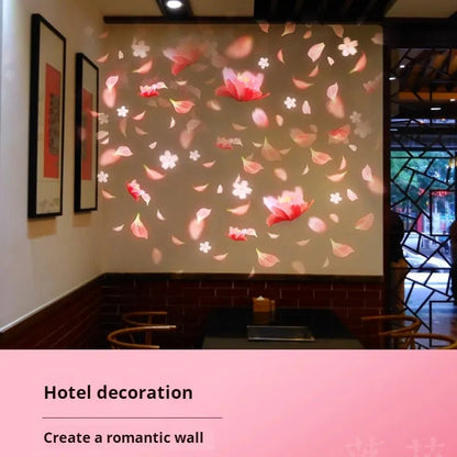 Dynamic Falling Flower Projection Light for Outdoor Displays-S11