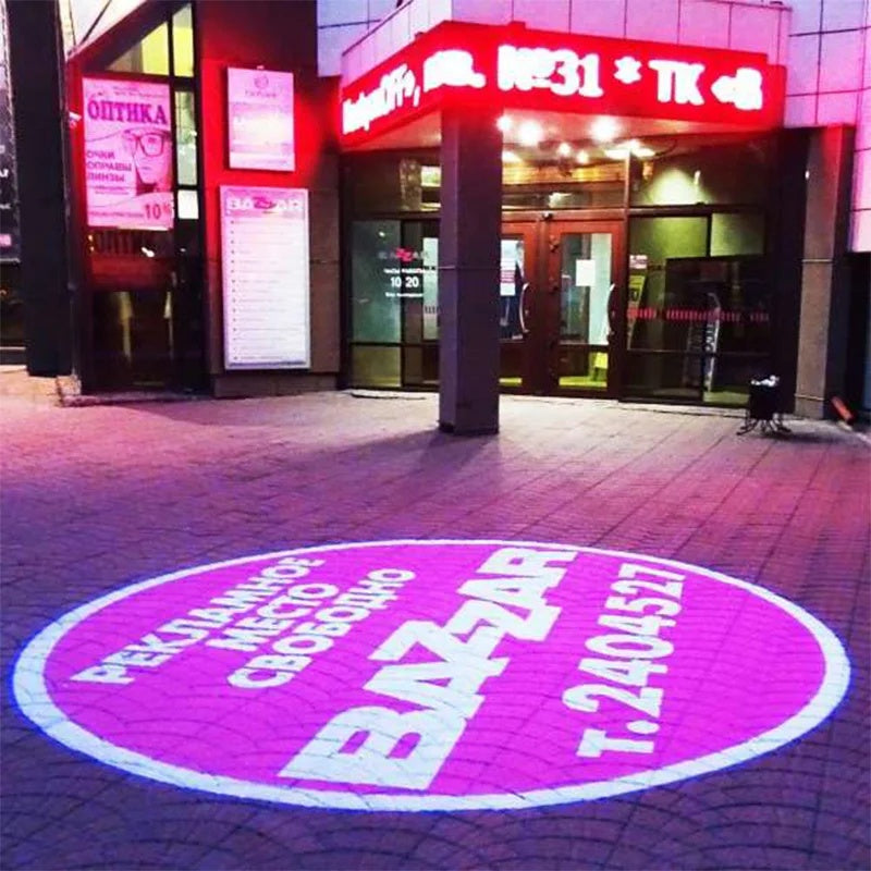 Custom Logo Projection Light with Rotating Advertising Display-S30
