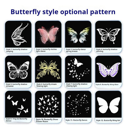 Animated Butterfly Projection Light with Custom Pattern Effects-S33