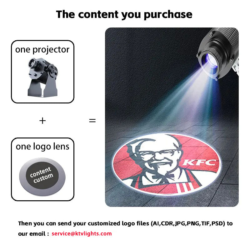 160W High-Power Custom Logo Gobo Projector for Advertising-S21