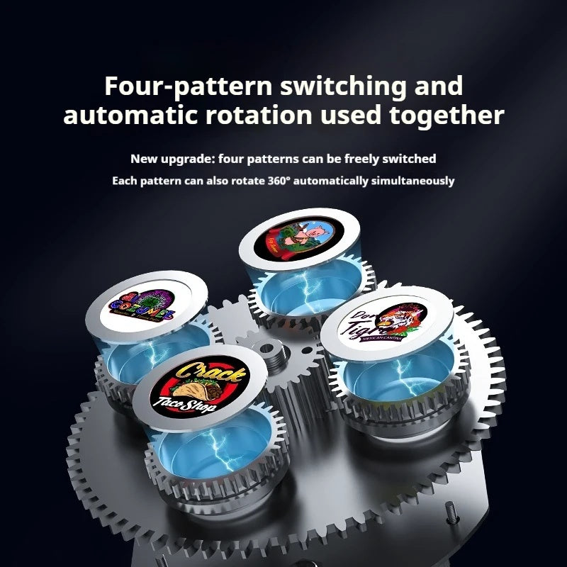 4-Image Rotating Gobo Projector for Custom Logo Advertising-S23
