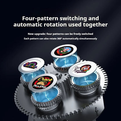 4-Image Rotating Gobo Projector for Custom Logo Advertising-S23