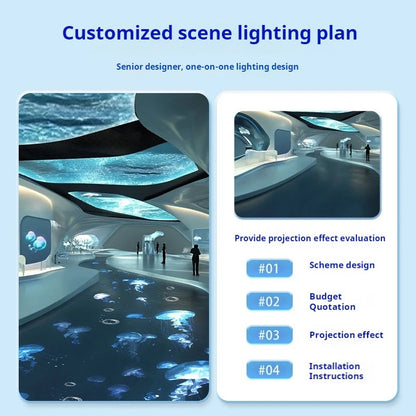 Dynamic Jellyfish & Ocean Fish Projection Landscape Light-S17