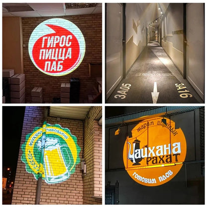 Custom Logo Projection Light with Rotating Advertising Display-S30