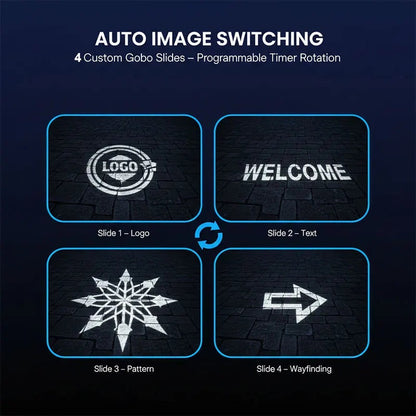 300W Outdoor Logo Projector IP67 Waterproof DMX LED Light-S44