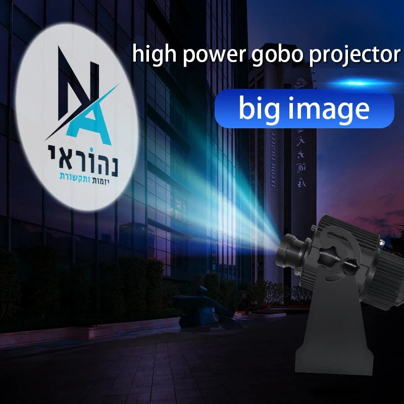 160W Outdoor Rotating Gobo Projector for Custom Logo Display-S24