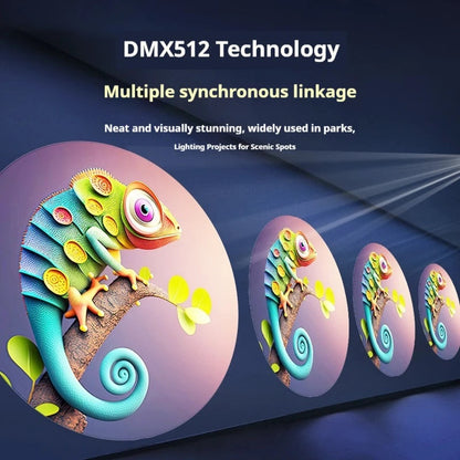 4-Image Rotating Gobo Projector for Custom Logo Advertising-S23