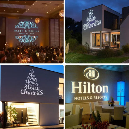 Custom Text & Logo Gobo Projector for Indoor & Outdoor Use-S14