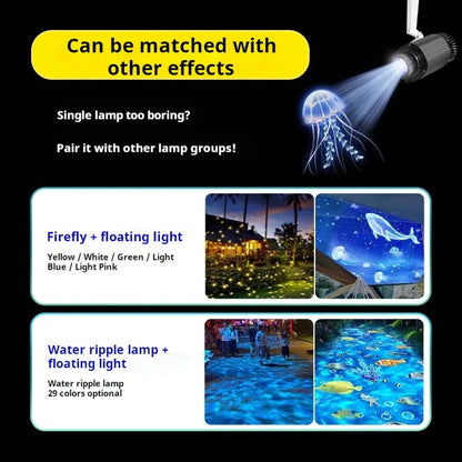 Dynamic Jellyfish & Ocean Fish Projection Landscape Light-S17