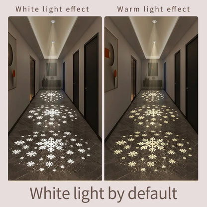 Snow Star Projection Ceiling Light for Modern Homes-S35