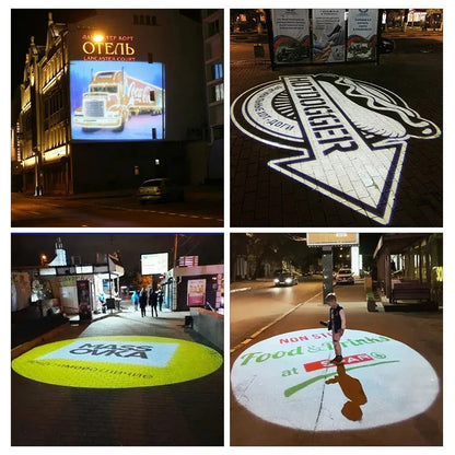 160W Outdoor Rotating Gobo Projector for Custom Logo Display-S24