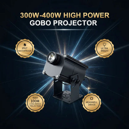 300W-400W Outdoor Gobo Projector for Custom Logo Advertising-S26