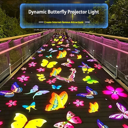 Outdoor Butterfly Projection Light with Dynamic Pattern Effects-S12