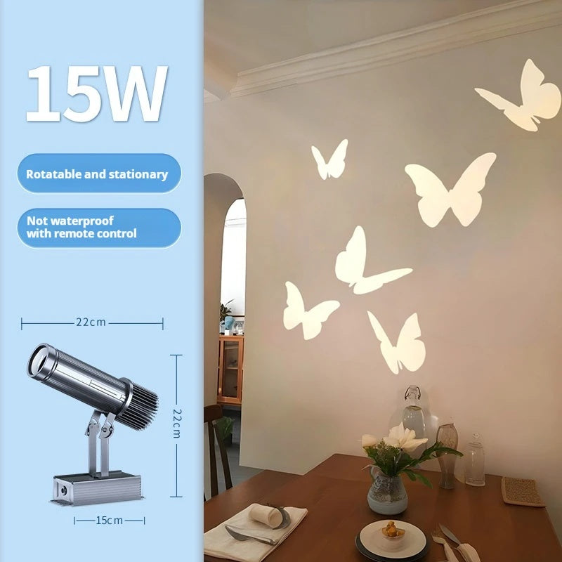 Animated Butterfly Projection Light with Custom Pattern Effects-S33