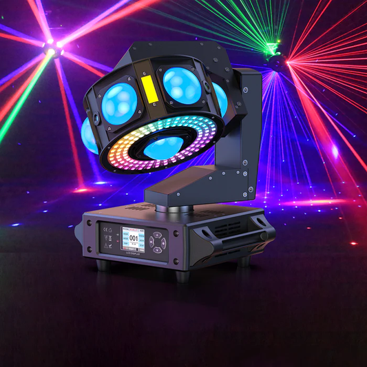 KTVLIGHTS 160W RGBW Laser 4-in-1 Moving Head Light - E15