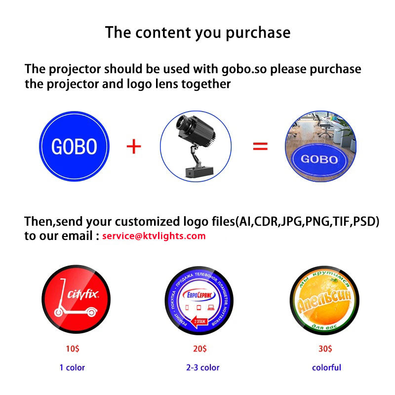 160W Outdoor Rotating Gobo Projector for Custom Logo Display-S24