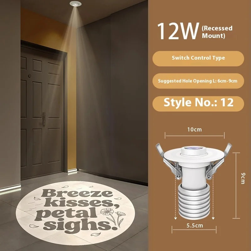 Custom Plant Pattern Projection Light for Entryway Decor-S38