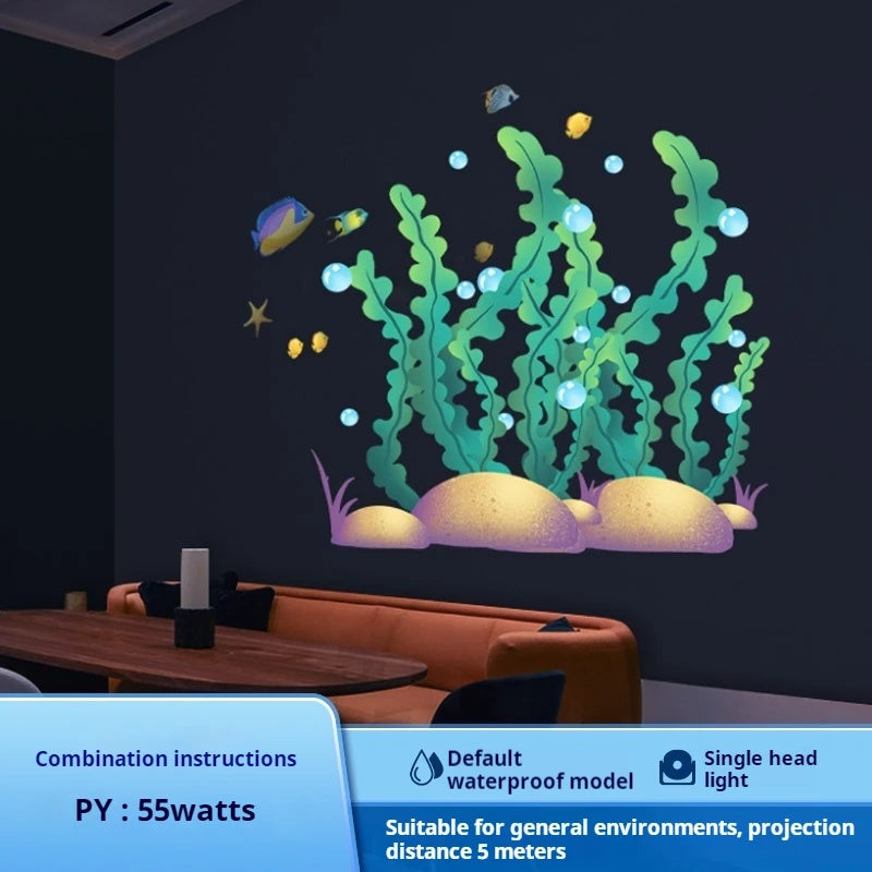 Dynamic Jellyfish & Ocean Fish Projection Landscape Light-S17