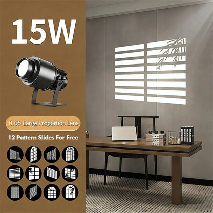 Window Gobo Projector Light with 12 Patterns for Home Decor-S39