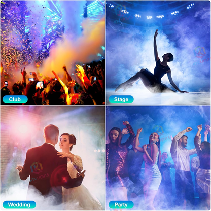 KTVLIGHTS 700W Fog Machine with 8 RGB LEDs & 14 Colors-Y16