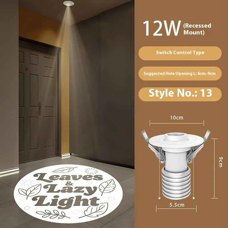 Custom Plant Pattern Projection Light for Entryway Decor-S38